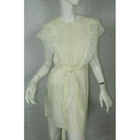 St. Roche Dress Ivory Organic Cotton Ruffle Small‎ - Picture 3 of 8